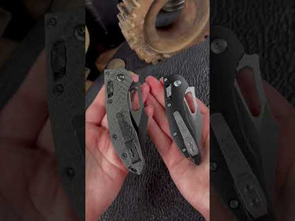 Microtech M-Stitch Ram-Lok Stonewash 3.05" Standard Blade w/ Aluminum Black Handles