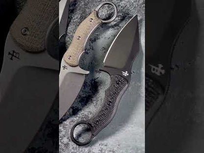 SRambit Black PVD 3.6" Blade w/ Carbon Fiber Handle